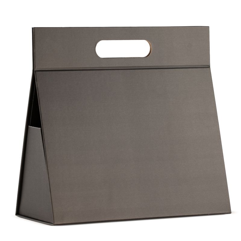 Boîte cadeau à plat - Grand Hand Box (28×12,5×26 cm) - Noir