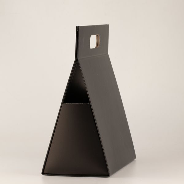 Boîte cadeau à plat - Grand Hand Box (28×12,5×26 cm) - Noir