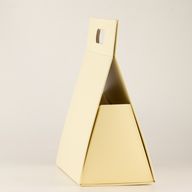 Boîte cadeau à plat - Grand modèle à main (28 x 12,5 x 26 cm) - ivoire