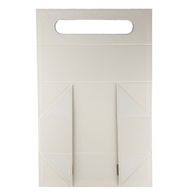 Boîte cadeau à plat - Forme boîte à vin  (33,5 × 10 × 10,5 cm) - Blanc