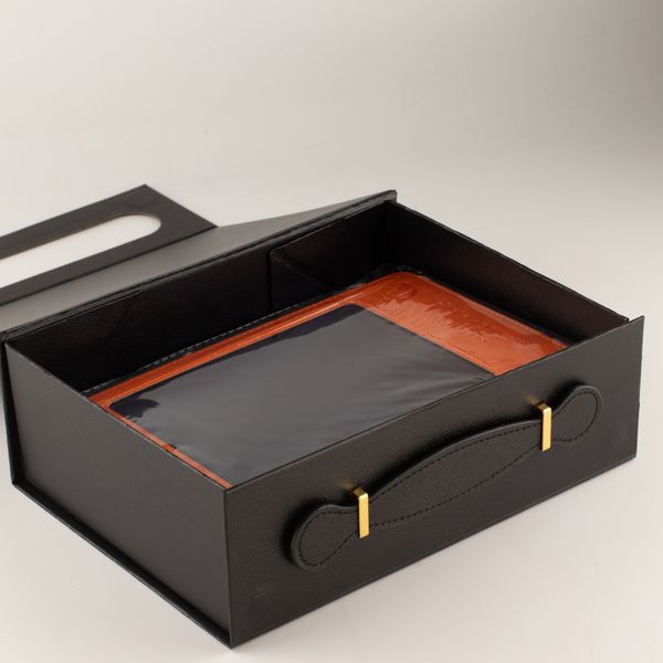 Boîte cadeau à plat - Panier moyen (24x18,2x8 cm) - Noir