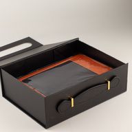Boîte cadeau à plat - Panier moyen (24x18,2x8 cm) - Noir