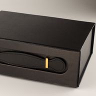 Boîte cadeau à plat - Panier moyen (24x18,2x8 cm) - Noir