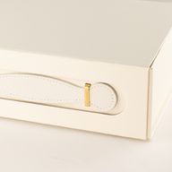Boîte cadeau à plat - Panier moyen (24 × 18,2 × 8 cm) - Blanc
