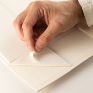 Boîte cadeau à plat - Panier moyen (24 × 18,2 × 8 cm) - Blanc