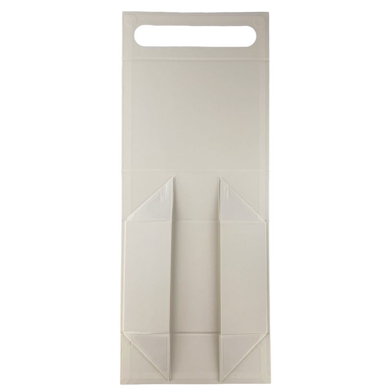 Boîte cadeau à plat - Panier moyen (24 × 18,2 × 8 cm) - Blanc