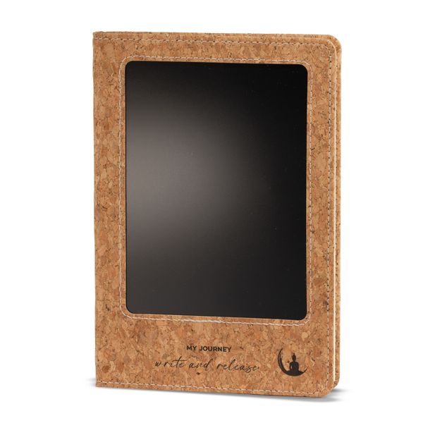 Carnet d’intentions A5 – Écran LCD effaçable – Effet liège – 80 feuilles