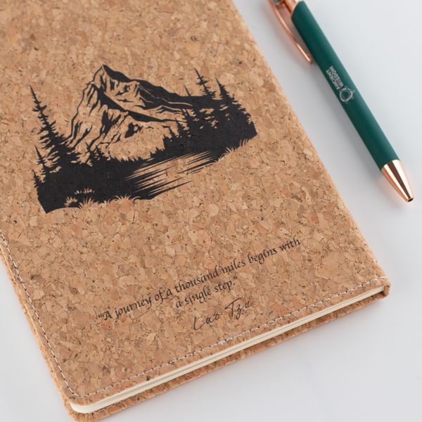 Carnet d’intentions A5 – Écran LCD effaçable – Effet liège – 80 feuilles