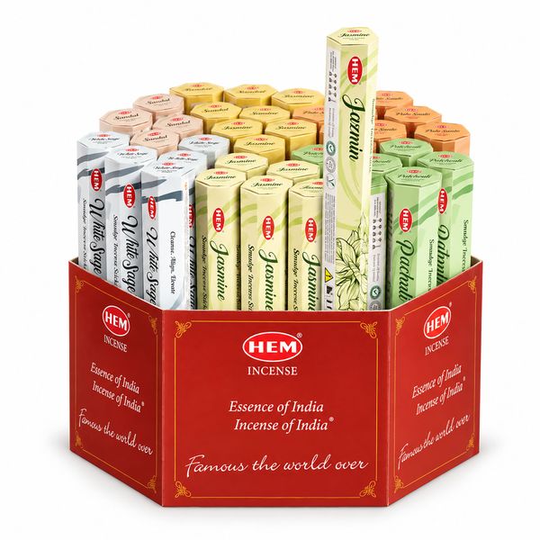 Encens HEM Hexagonal – Encens Indien aux Parfums Variés