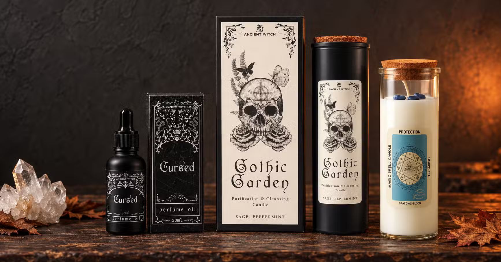 Bougies de sorcellerie pour Halloween