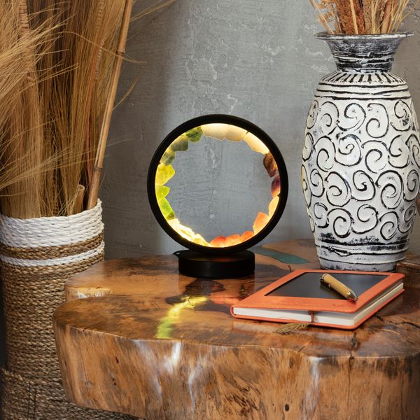 Lampes Halo LED en Pierres Naturelles - Cable Usb