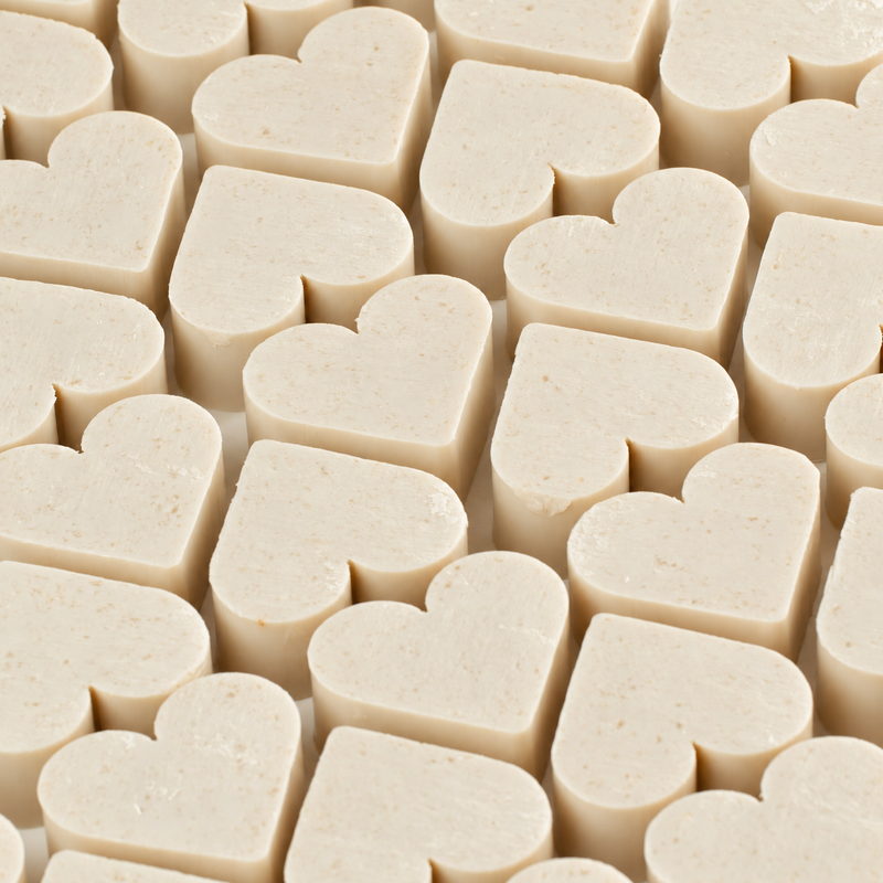 Savons pour invités Heart - Noix de coco