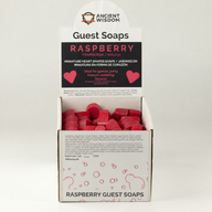 Heart Savons pour invités - Framboise