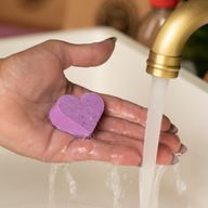 Savons pour invités en forme de cœur - Lavande