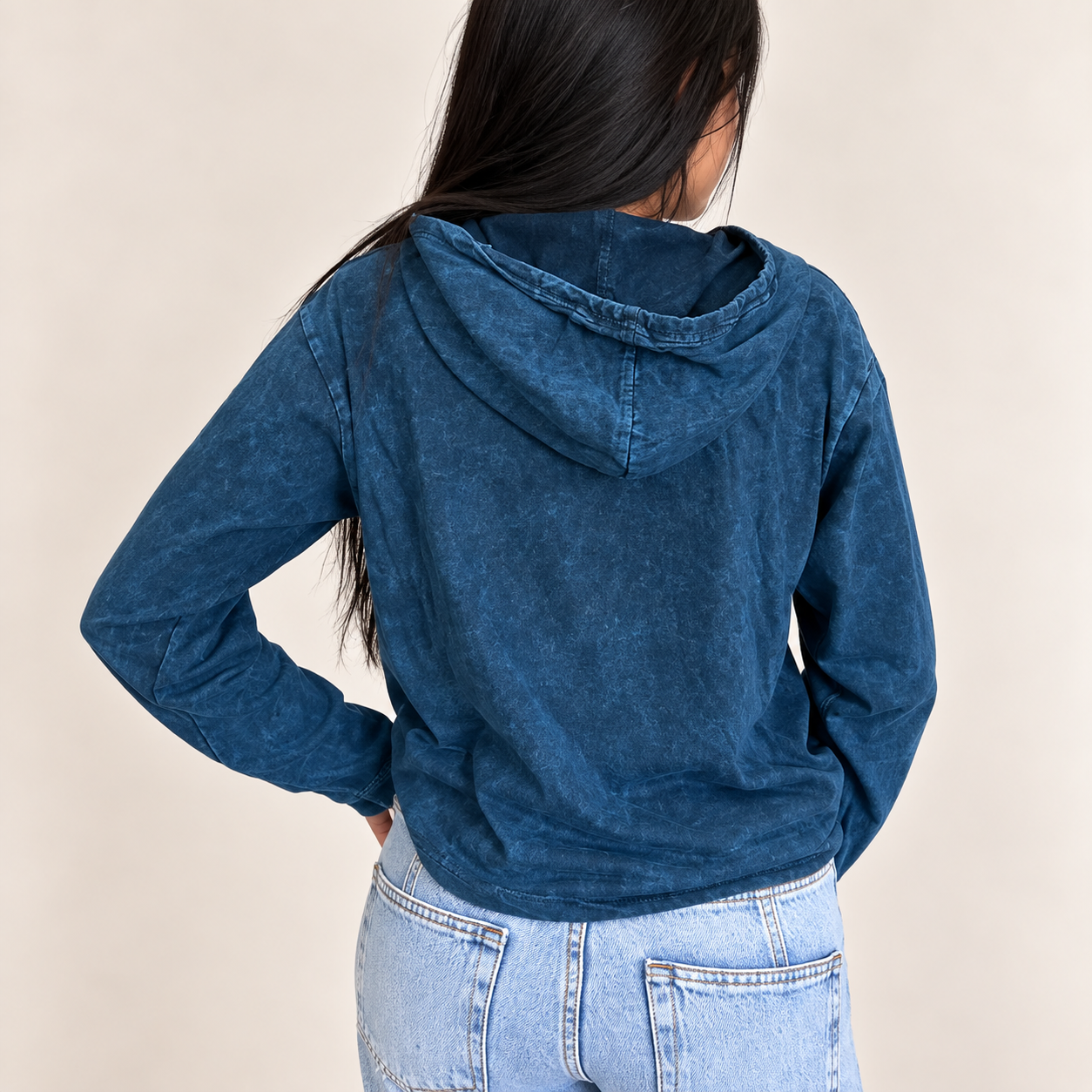 Sweats à Capuche Nomad Sari en Coton Délavé à la Pierre
