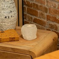 Crystal Rock Support de bougie en sel d'Himalaya 600-800 g