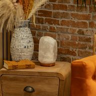 Lampe de sel Himalayan Crystal Rock - et base environ 3 à 5 kg