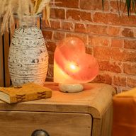 Lampe de sel artisanale - Cœur
