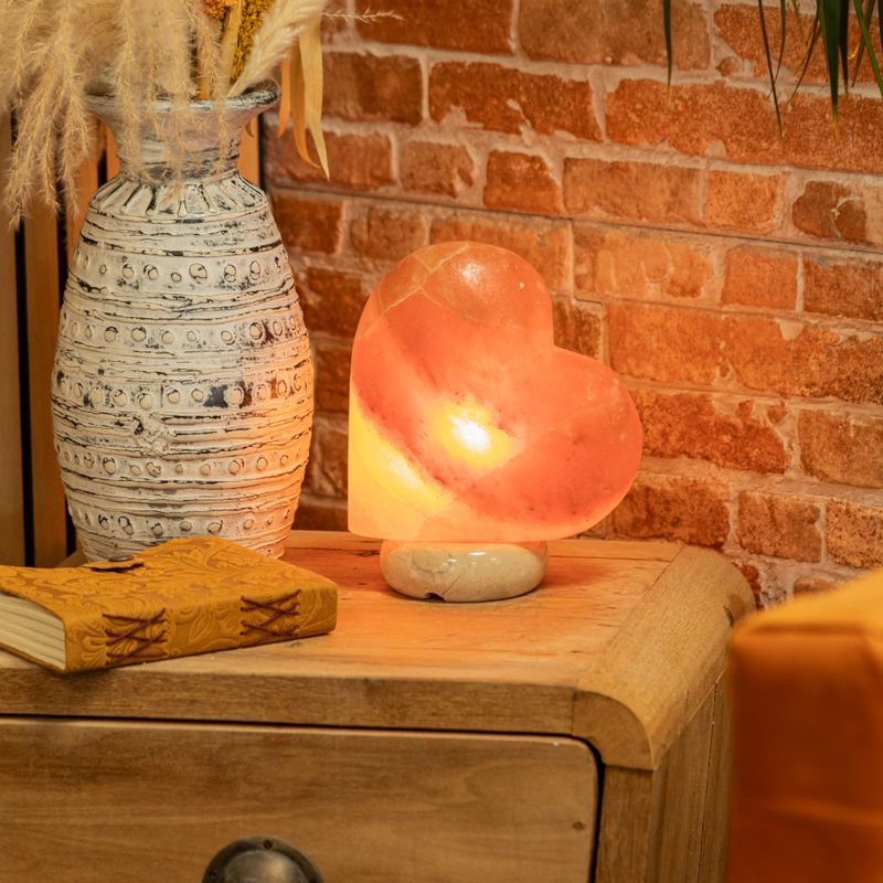 Lampe de sel artisanale - Cœur