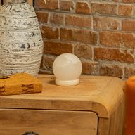 Lampe de sel USB boule blanche de qualité - 9 cm (multicolore)