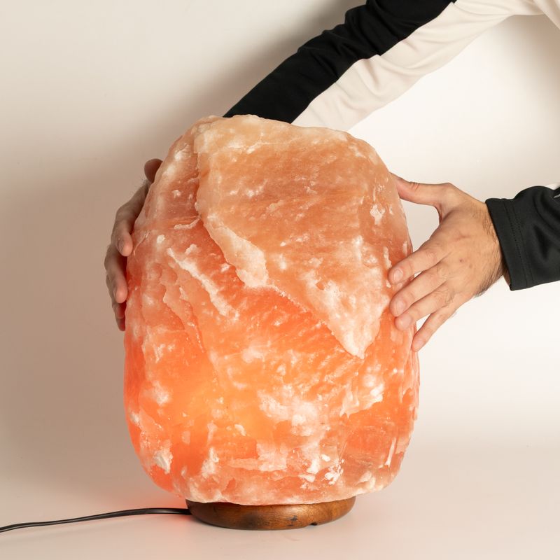 Lampe de sel naturelle géante de qualité - env. 24–26 kg
