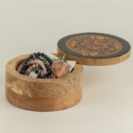 Boîte ronde émaillée – Dragon Yin Yang