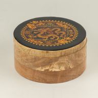 Boîte ronde émaillée – Dragon Yin Yang