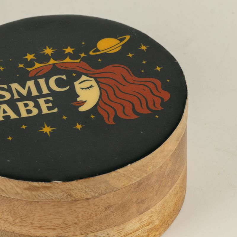 Boîte ronde émaillée - Cosmic Babe