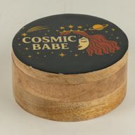 Boîte ronde émaillée - Cosmic Babe
