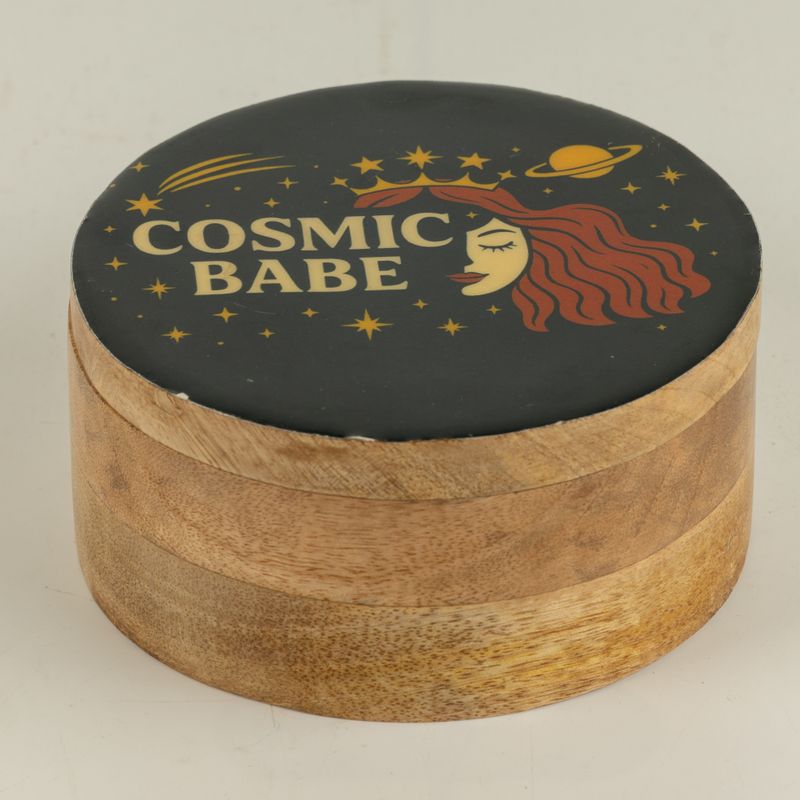 Boîte ronde émaillée - Cosmic Babe