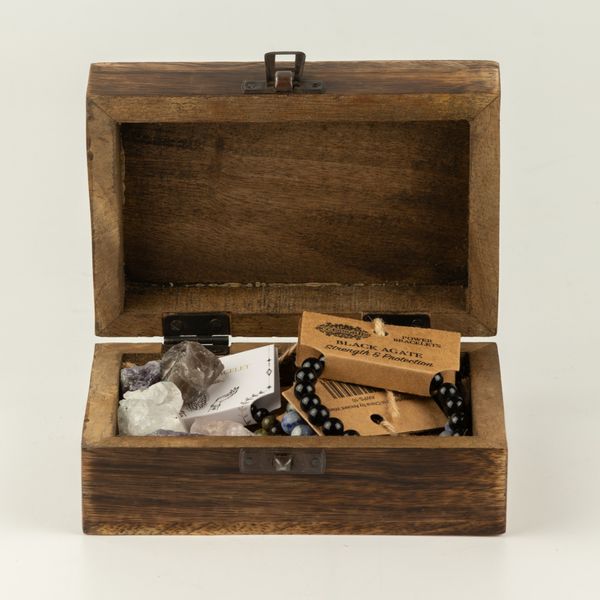 Boîte émaillée moyenne – Boussole de la Vie