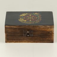 Boîte émaillée moyenne - Boussole de vie