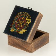 Petite boîte émaillée – Boussole de vie
