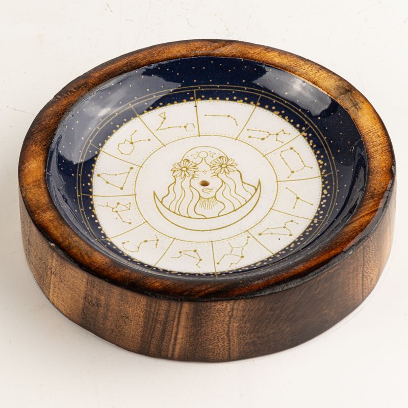 Mini coupelle et porte-encens Signe Astrologique - Vierge