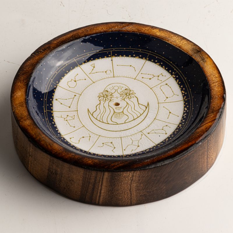 Mini coupelle et porte-encens Signe Astrologique - Vierge