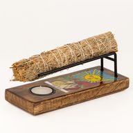 Brûle-encens émaillé pour bâton de sauge - Le Soleil