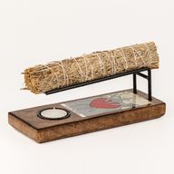 Grand brûleur à sauge émaillé - 3 d'Épées
