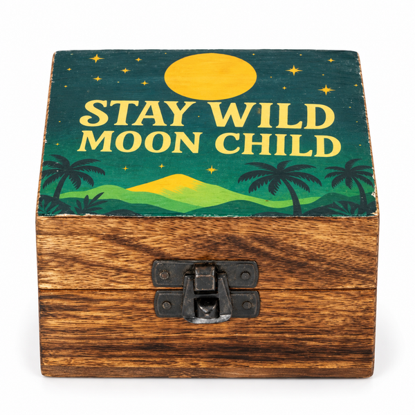Petite boîte émaillée – Reste Sauvage, Enfant de la Lune
