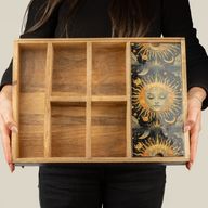 Plateau de Tarot Déesse du Soleil avec support de cartes