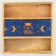 Plateau de Tarot Phases de la Lune Bleue avec support de cartes