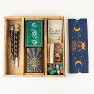 Plateau de Tarot Phases de la Lune Bleue avec support de cartes