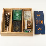Plateau de Tarot Phases de la Lune Bleue avec support de cartes
