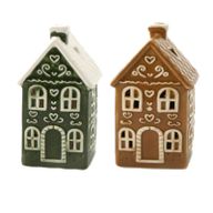 Bougeoir pour bougie chauffe-plat Maison en Pain d'Épices de Noël – Maison de Ville