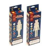Décoration de sapin de Noël Casse-Noisette à peindre soi-même – Kit créatif DIY