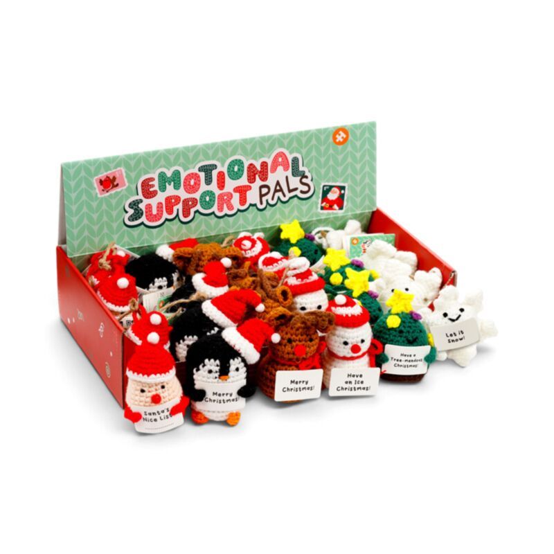 Mix de décorations au crochet pour un soutien émotionnel positif - Thème Noël