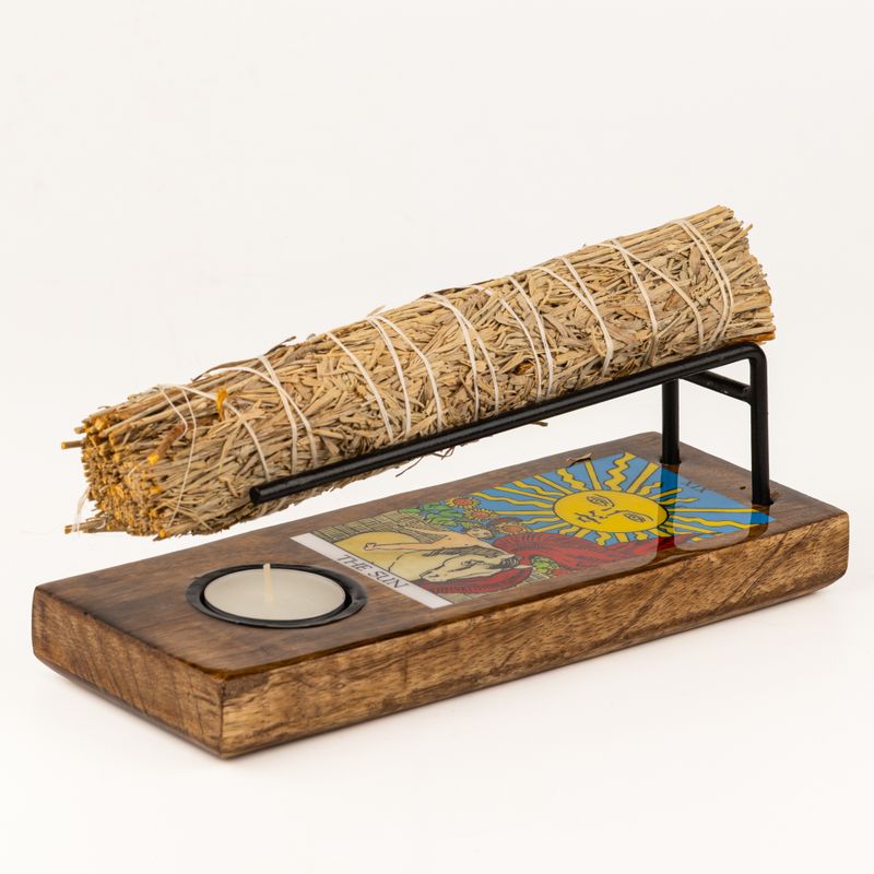 Pack de démarrage : Brûle-encens émaillé pour bâtons de sauge (4 designs × 6)