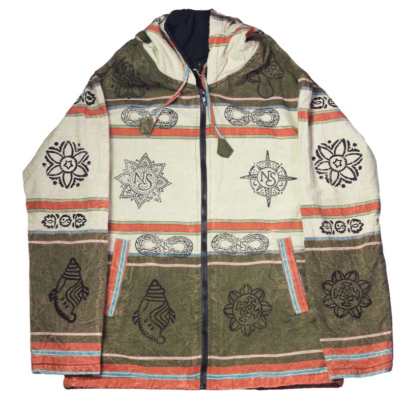 Moyen – Veste Nomad Sari Himalayan Soul – Vert Mantra