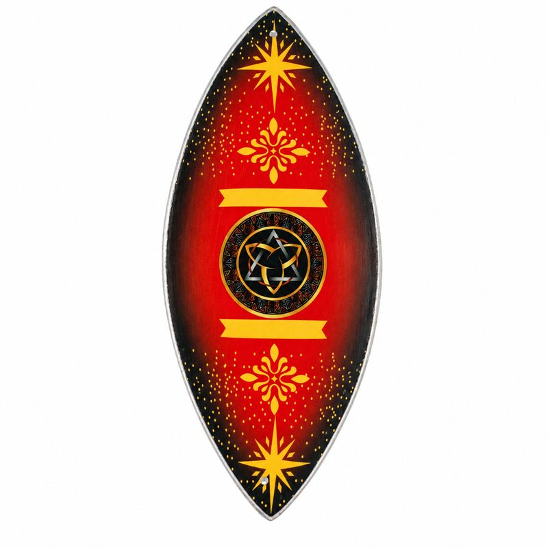 Brûle-encens en émail – Aluminium – Triquetra Païenne