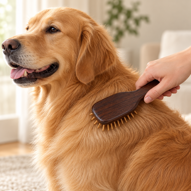 Accessoires de toilettage PAW – Mini brosse de massage à picots en bambou