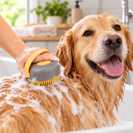 Accessoires de toilettage PAW – Shampoing & Brosse de massage – Picots en silicone